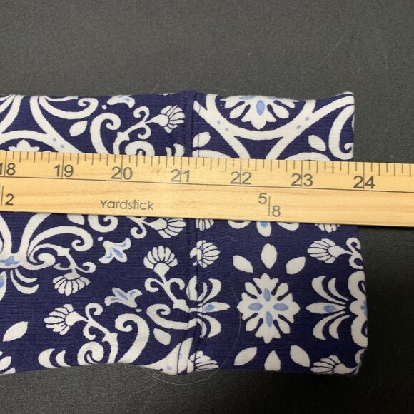 Vera Bradley Womens French Terry Quarter Zip Pullover Steel Blue Medallion - Picture 10 of 13